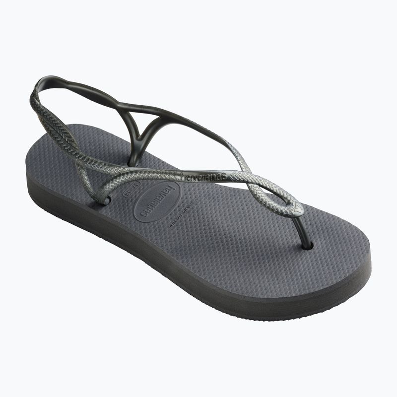 Γυναικεία σανδάλια Havaianas Luna Flatform grey steel 8