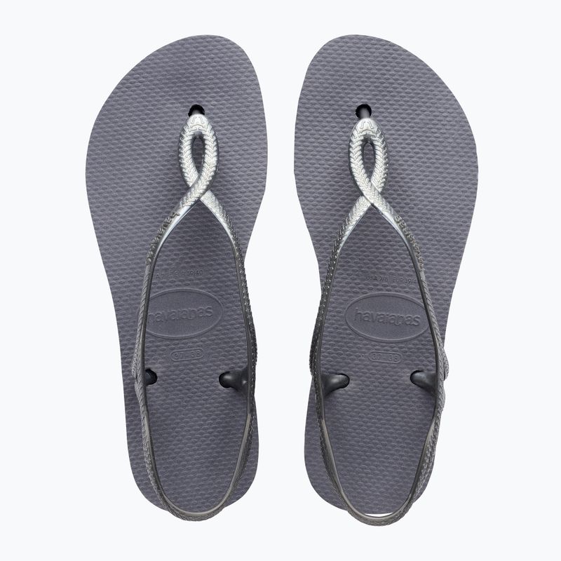 Γυναικεία σανδάλια Havaianas Luna Flatform grey steel 10