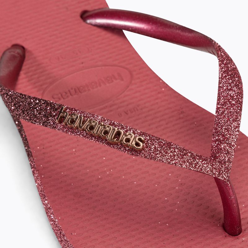 Γυναικείες σαγιονάρες Havaianas Slim Sparkle II pau brasil 7