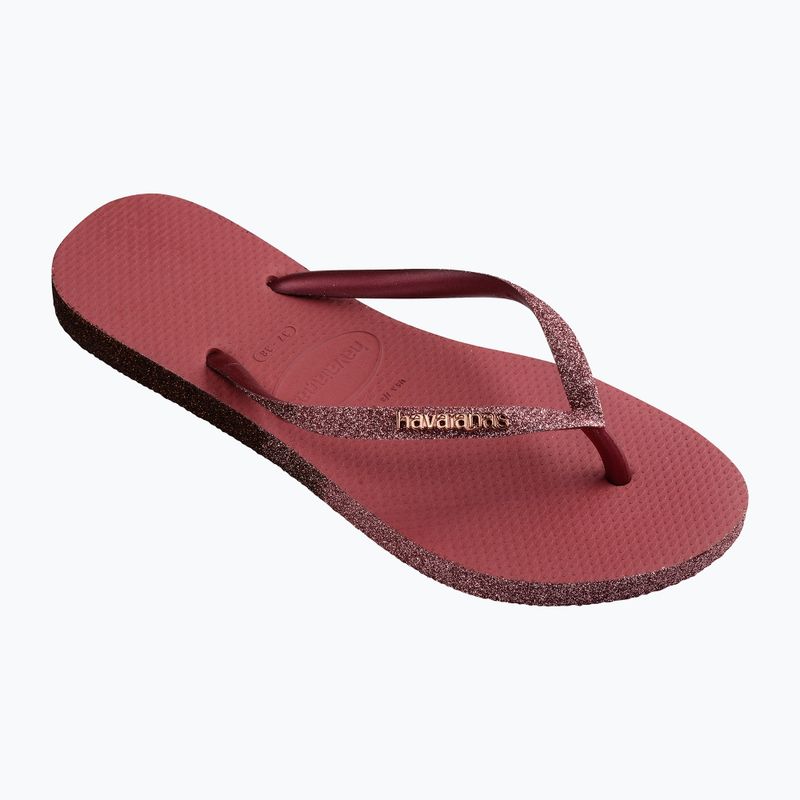 Γυναικείες σαγιονάρες Havaianas Slim Sparkle II pau brasil 9