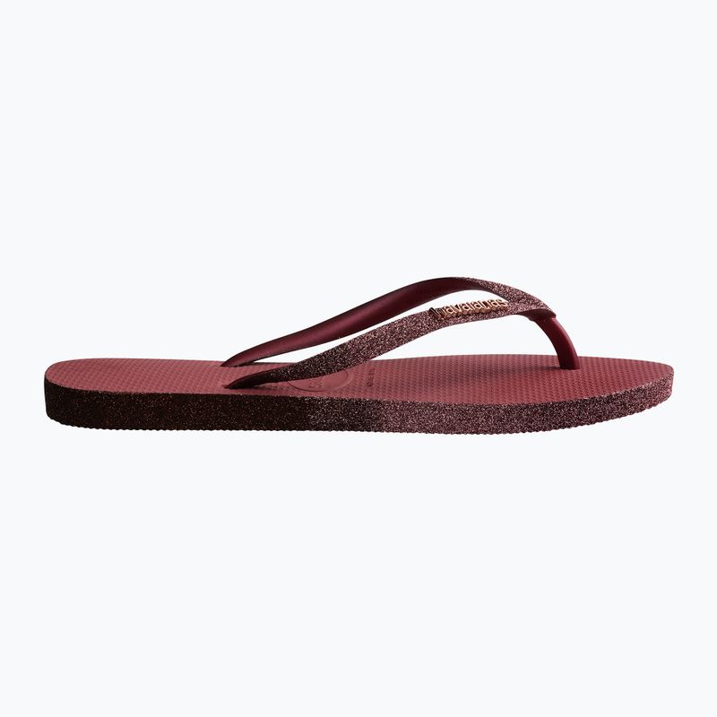 Γυναικείες σαγιονάρες Havaianas Slim Sparkle II pau brasil 10