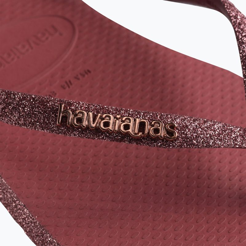 Γυναικείες σαγιονάρες Havaianas Slim Sparkle II pau brasil 14