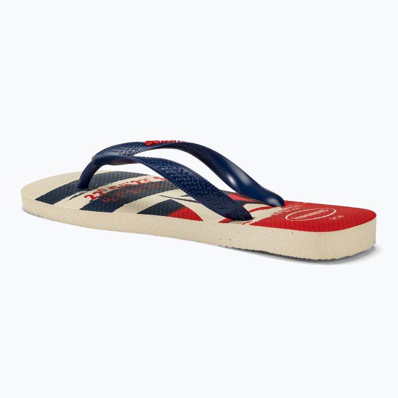 Σαγιονάρες Havaianas Top Nautical beige straw / navy blue / ruby red 3