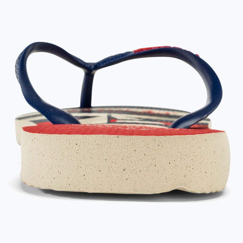 Σαγιονάρες Havaianas Top Nautical beige straw / navy blue / ruby red 6