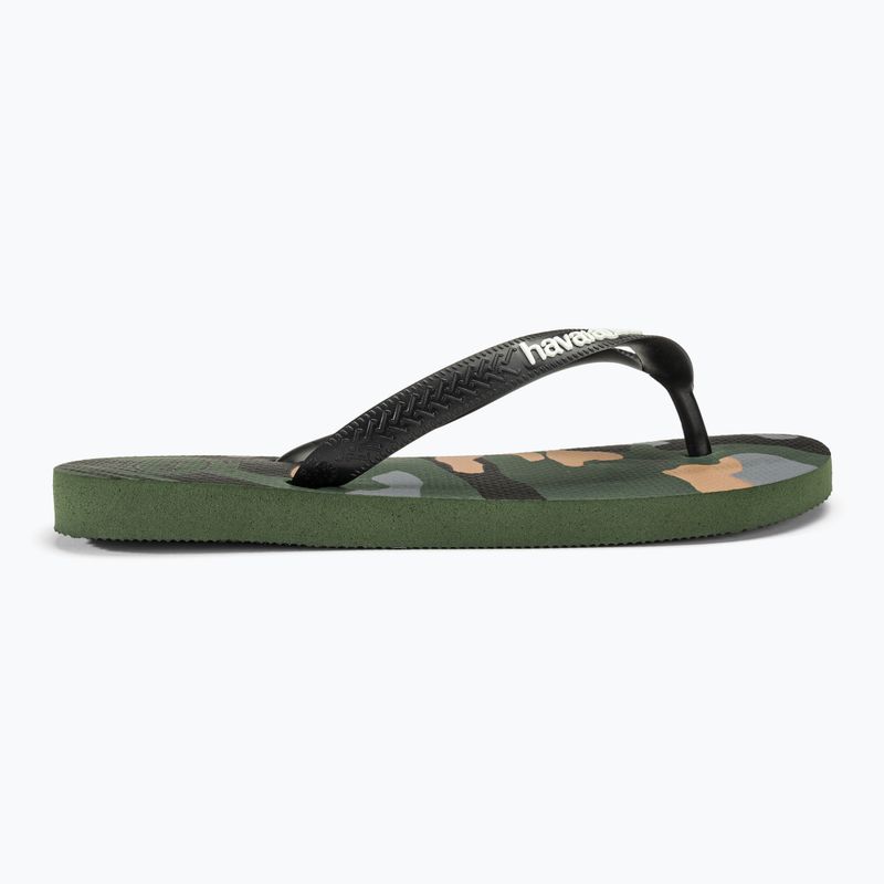 Ανδρικές σαγιονάρες Havaianas Top Camu green olive / black 2