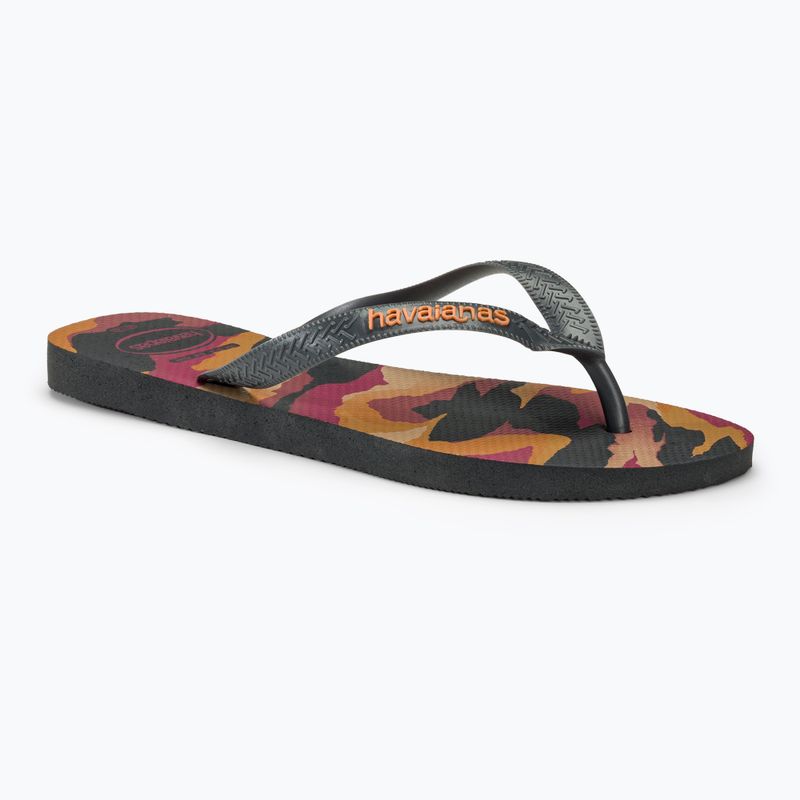 Ανδρικές σαγιονάρες Havaianas Top Camu new graphite / new graphite