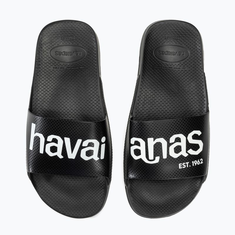 Παντόφλες Havaianas Classic Logomania black / black 9