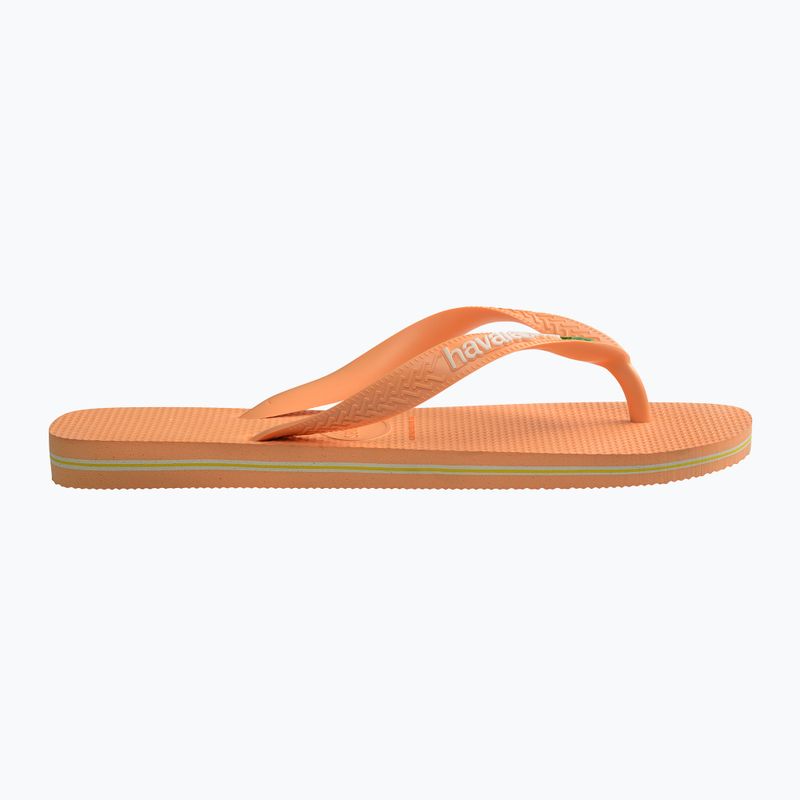 Σαγιονάρες Havaianas Brasil Logo peach 9