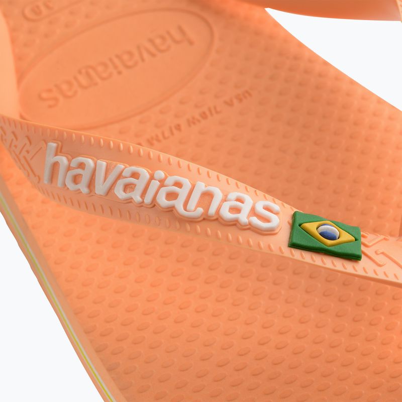 Σαγιονάρες Havaianas Brasil Logo peach 12