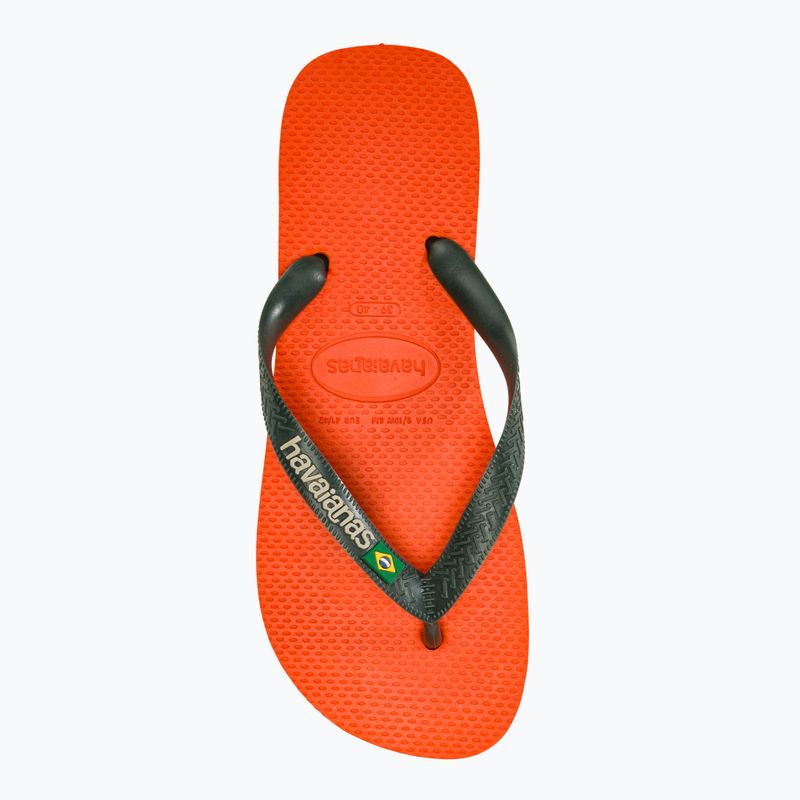 Σαγιονάρες Havaianas Brasil Logo sunset orange 5