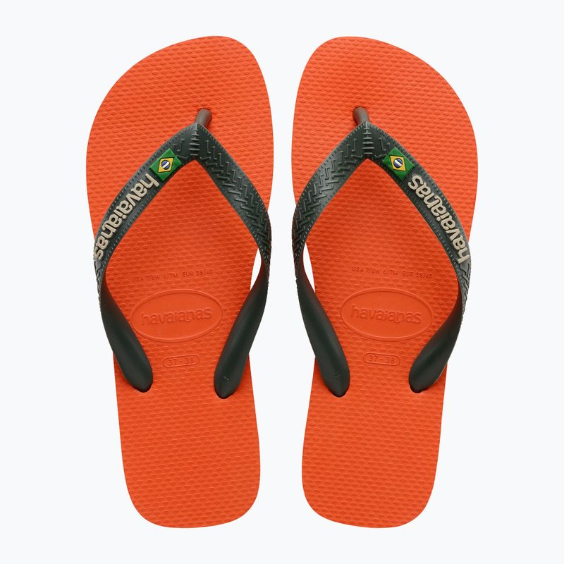 Σαγιονάρες Havaianas Brasil Logo sunset orange 10