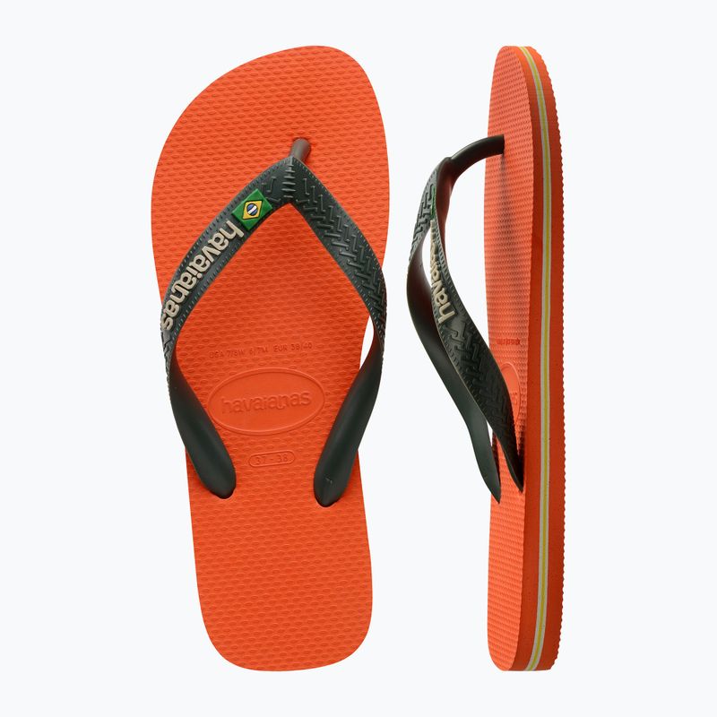 Σαγιονάρες Havaianas Brasil Logo sunset orange 11