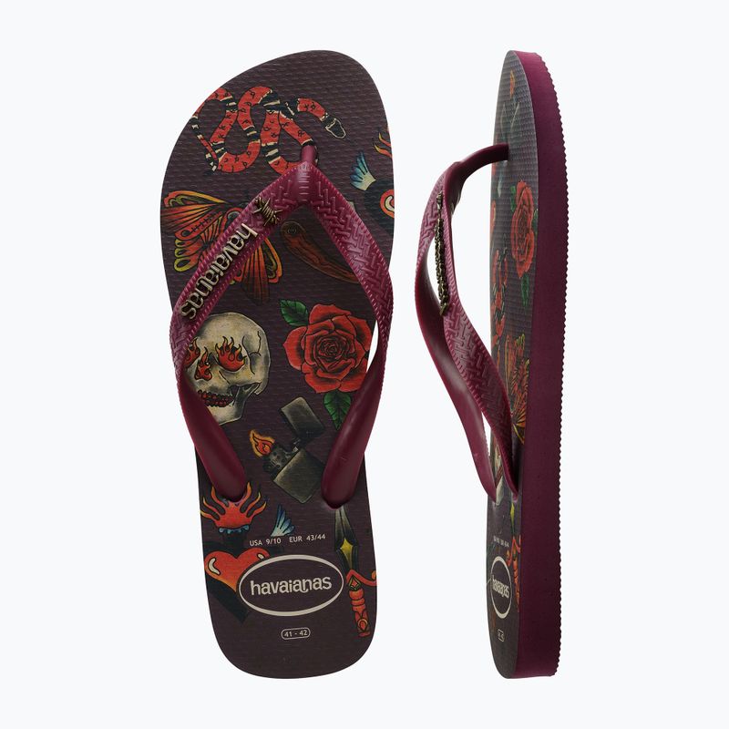 Ανδρικές σαγιονάρες Havaianas Top Tribo dark brown 13