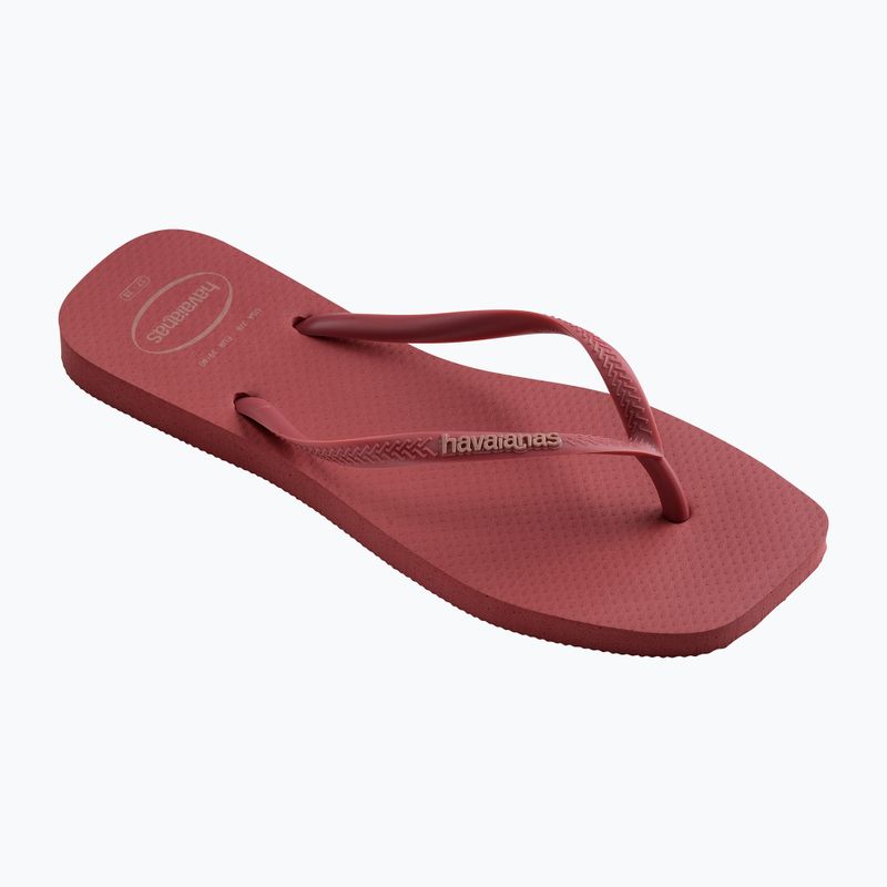 Γυναικείες σαγιονάρες Havaianas Square Logo Pop Up pau brasil 8