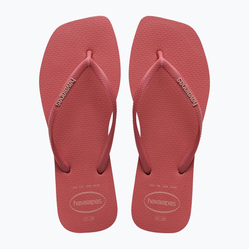 Γυναικείες σαγιονάρες Havaianas Square Logo Pop Up pau brasil 10