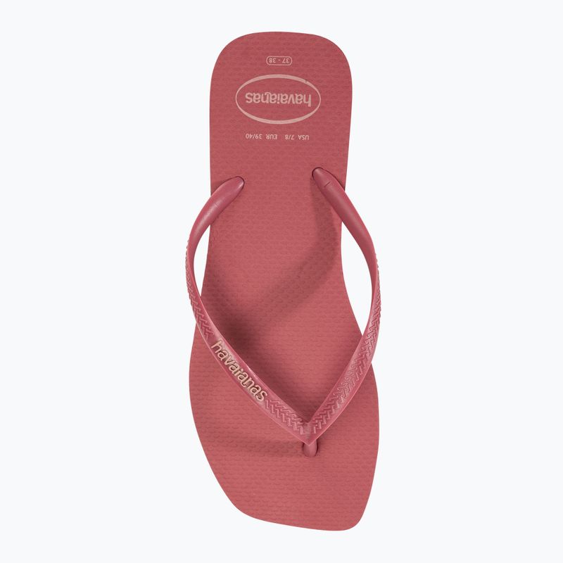 Γυναικείες σαγιονάρες Havaianas Square Logo Pop Up pau brasil 5