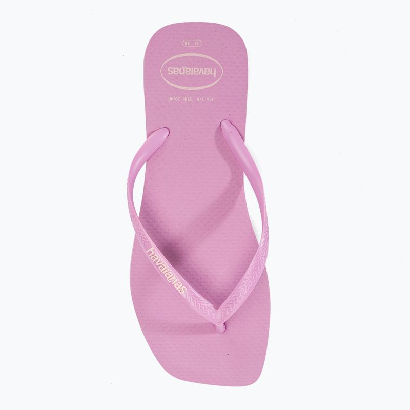 Γυναικείες σαγιονάρες Havaianas Square Logo Pop Up fresh lavender 5