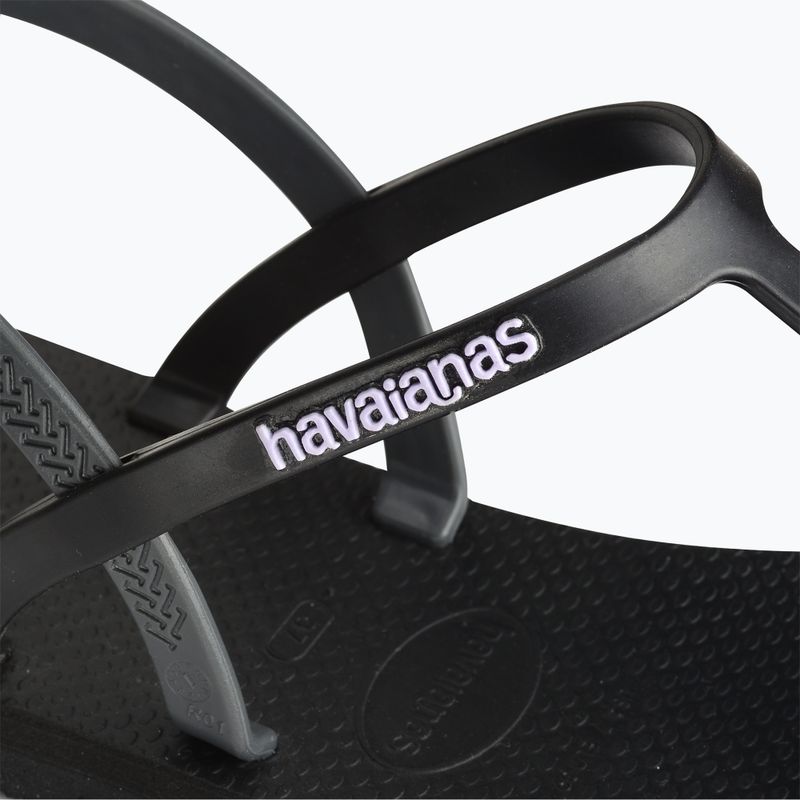 Γυναικεία σανδάλια Havaianas Paraty RJ μαύρο 4