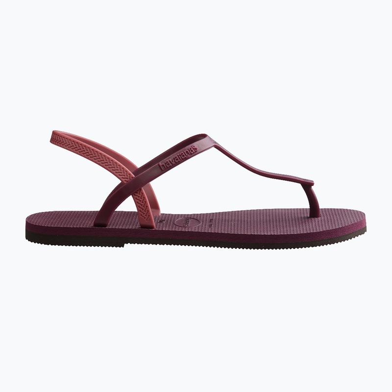 Γυναικεία σανδάλια Havaianas Paraty RJ μωβ χώμα 2