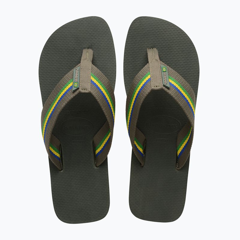 Ανδρικές σαγιονάρες Havaianas Urban Brasil olive green 11