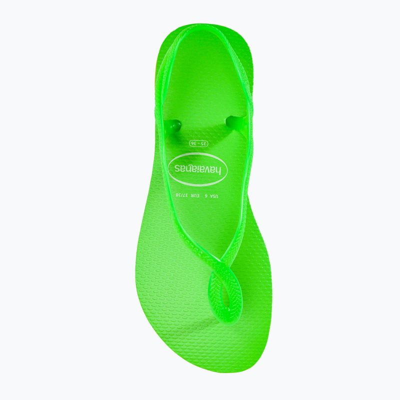 Γυναικεία σανδάλια Havaianas Luna Neon lemon green 4