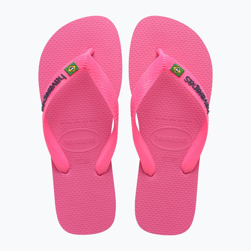 Σαγιονάρες Havaianas Brasil Logo Neon pink flux / pink flux 10