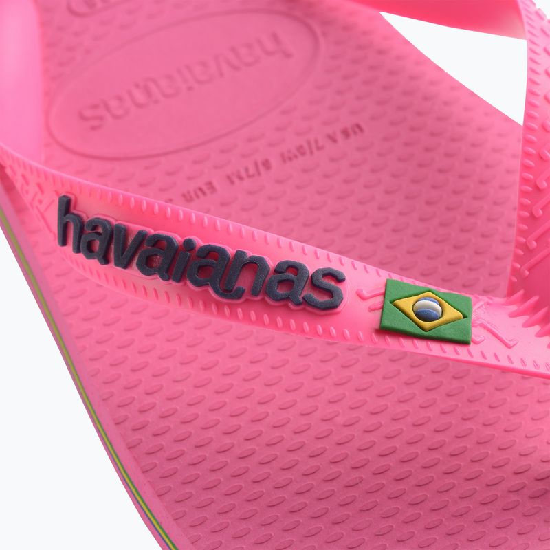 Σαγιονάρες Havaianas Brasil Logo Neon pink flux / pink flux 12