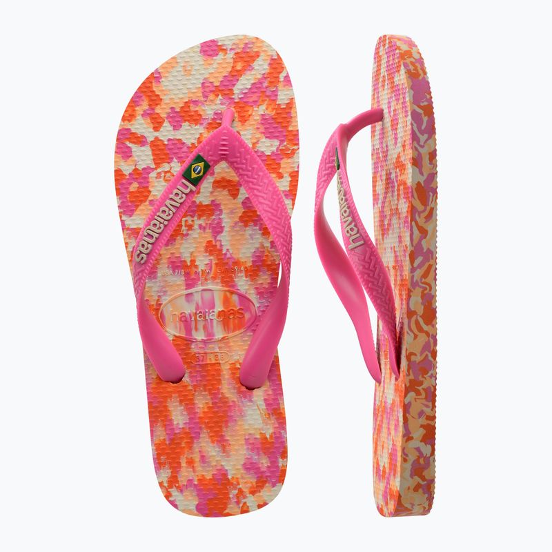 Σαγιονάρες Havaianas Brasil Tech II pink flux 11