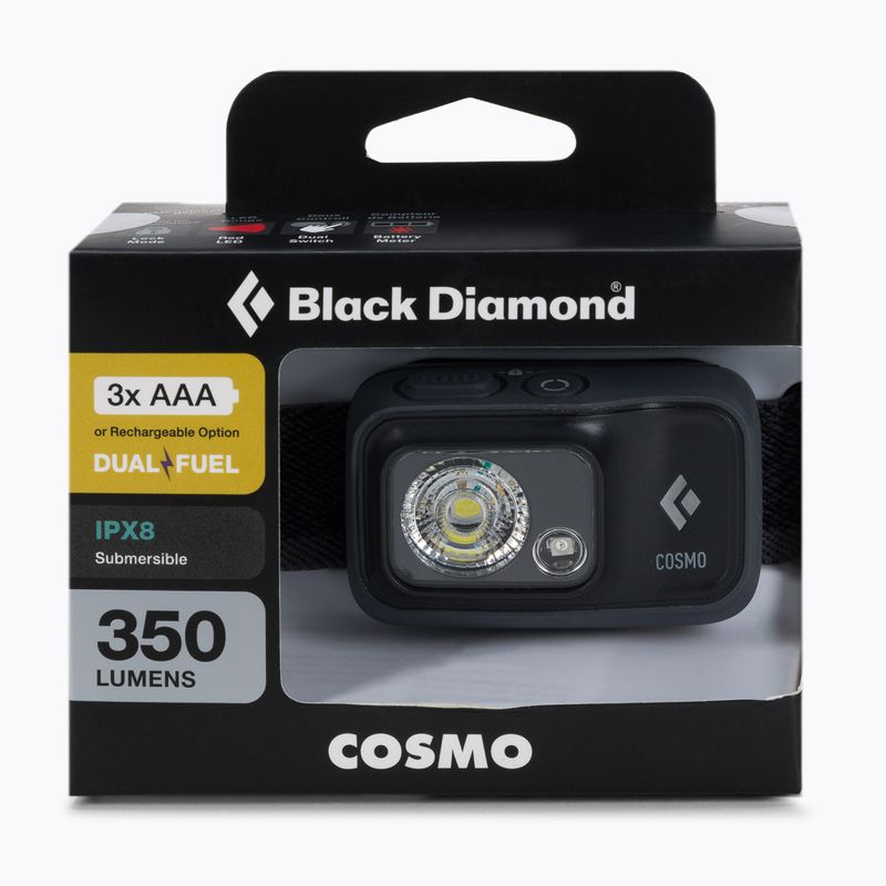 Black Diamond Cosmo 350 φακός κεφαλής γκρι BD6206730004ALL1 2