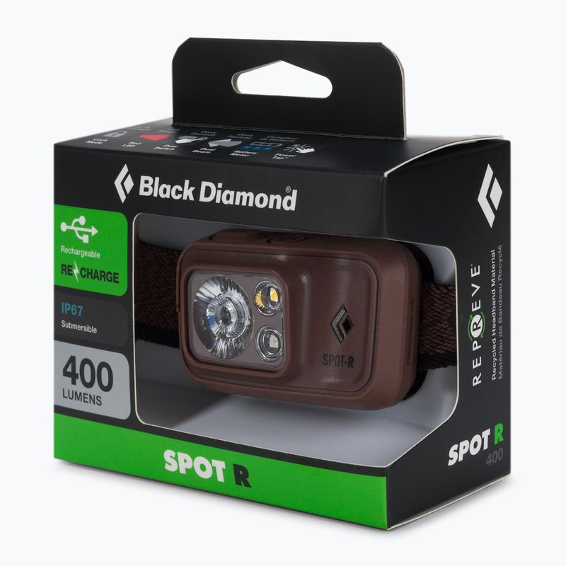 Black Diamond Spot 400-R καφέ φακός κεφαλής BD6206766018ALL1