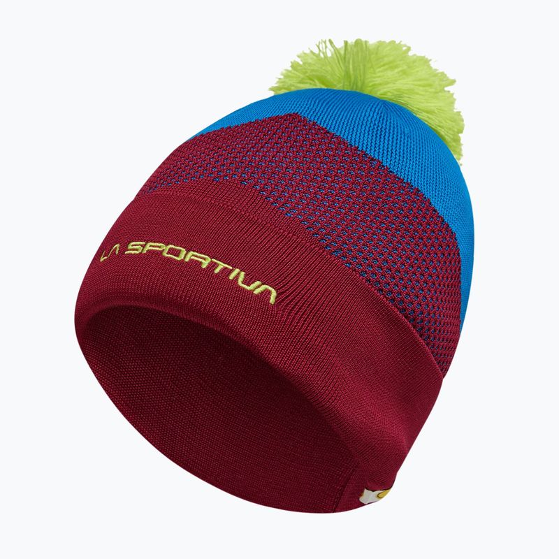 La Sportiva Knitty Beanie χειμερινός σκούφος sangria/electric blue