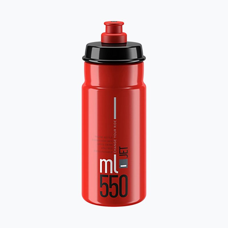 Παγούρι ποδηλάτου Elite Jet 550 ml red/grey logo