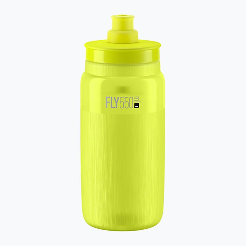 Παγούρι ποδηλάτου Elite FLY Tex 550 ml yellow fluo/grey logo