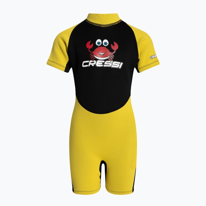 Cressi Smoby Shorty 2 mm παιδικός αφρός κολύμβησης μαύρο και κίτρινο XDG008101