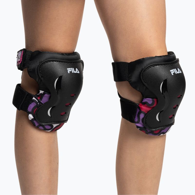 Σετ παιδικών προστατευτικών FILA FP Gears black/pink 9