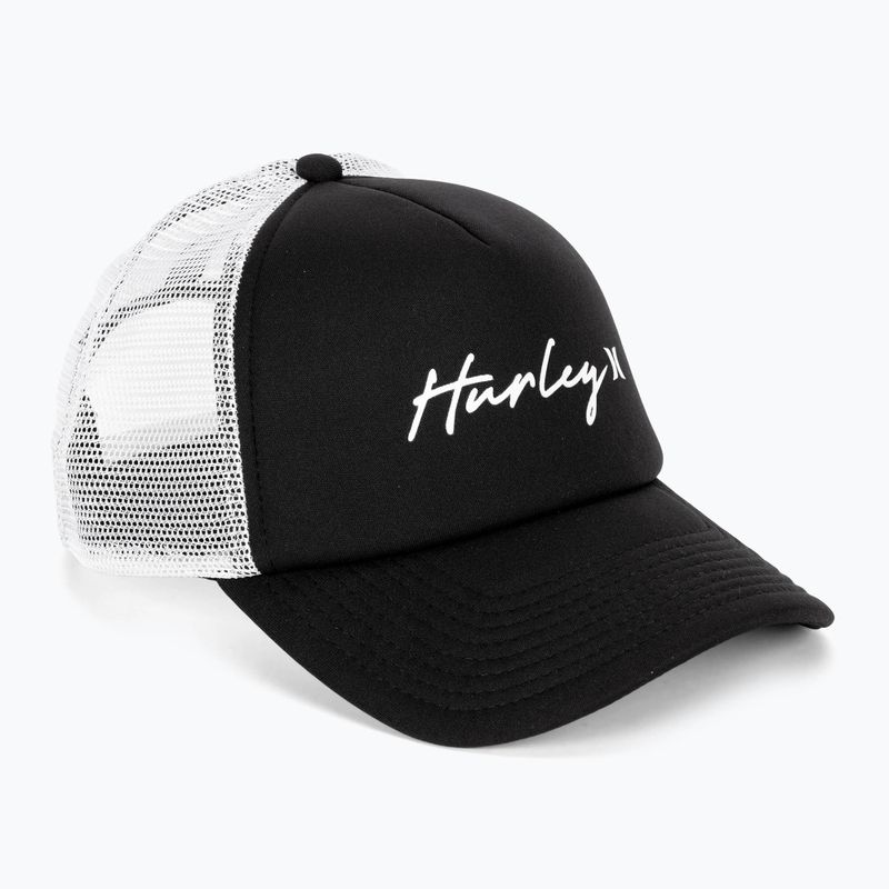 Γυναικείο καπέλο μπέιζμπολ Hurley Icon Script Trucker black/white