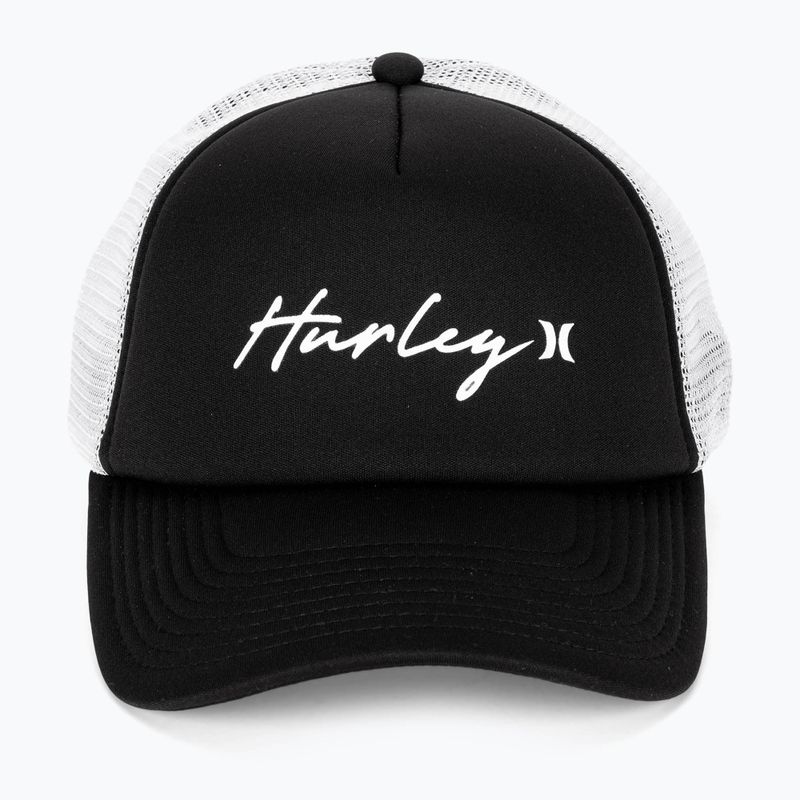 Γυναικείο καπέλο μπέιζμπολ Hurley Icon Script Trucker black/white 2