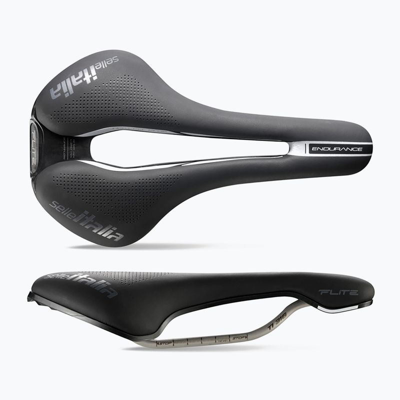 Selle Italia Iron Evo Kit Carbonio Superflow Hd Rail Fibra-Tek σέλα ποδηλάτου μαύρο SIT-031A501ICA008