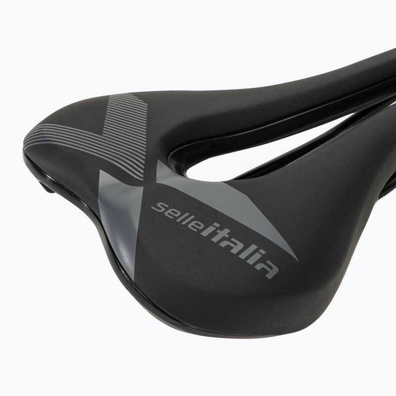 Selle Italia X-Bow Superflow S Fec Alloy Rail Soft-Tek σέλα ποδηλάτου μαύρη SIT-036A622MEC002 5