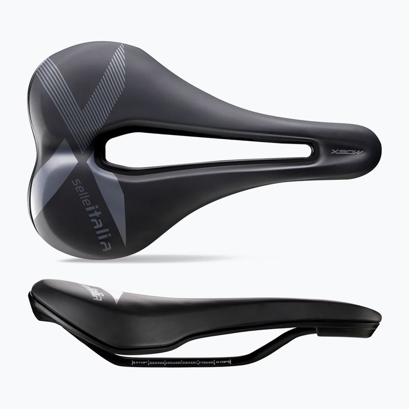 Selle Italia X-Bow Superflow S Fec Alloy Rail Soft-Tek σέλα ποδηλάτου μαύρη SIT-036A622MEC002 6