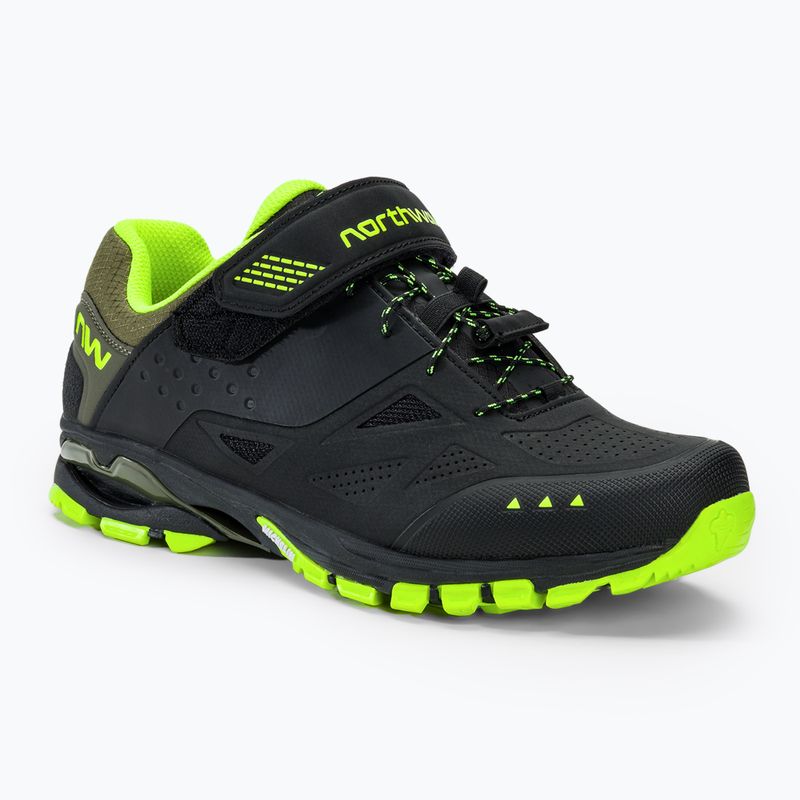 Ανδρικά παπούτσια ποδηλασίας MTB Northwave Spider 3 black/yellow fluo