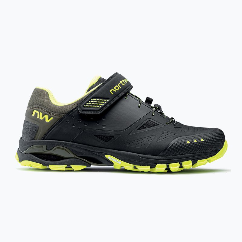 Ανδρικά παπούτσια ποδηλασίας MTB Northwave Spider 3 black/yellow fluo 8