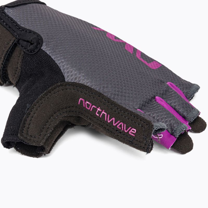 Γυναικεία γάντια ποδηλασίας Northwave Active γκρι-ροζ C89202326 4