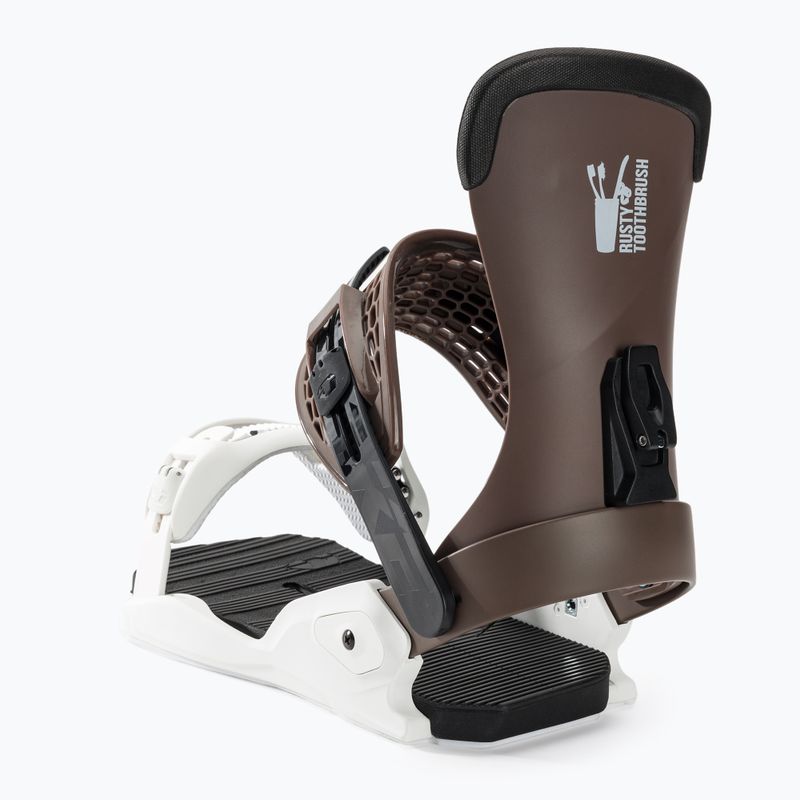 Ανδρικά δεσμά snowboard Drake Fifty Rtb σοκολάτα/λευκό 4