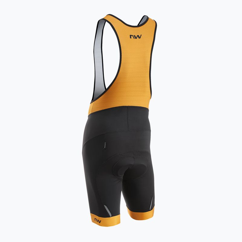 Ανδρικό ποδηλατικό σορτς Northwave Force Evo Bibshort black/ochre 2