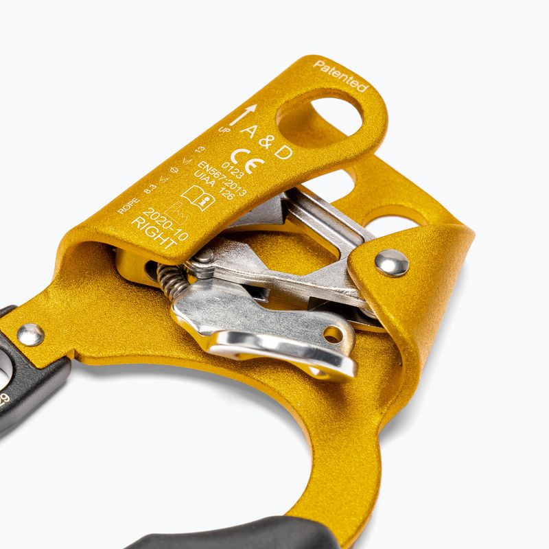 Grivel A&D Ascender Climbing Clamp Descender Right κίτρινο RTADR 3