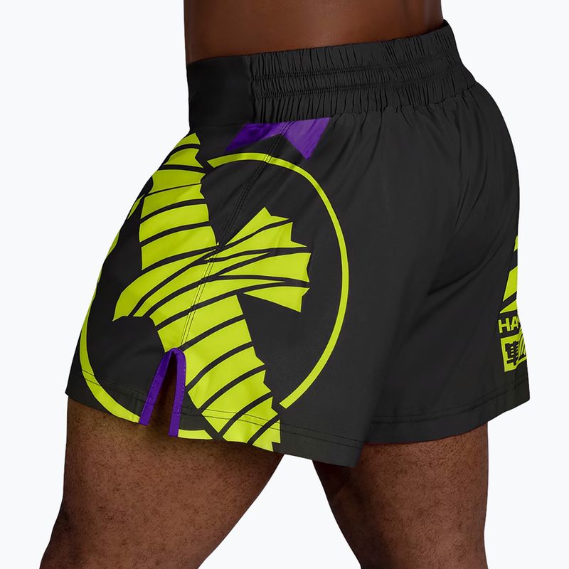 Ανδρικό σορτς προπόνησης Hayabusa Icon Kickboxing black/yellow 3