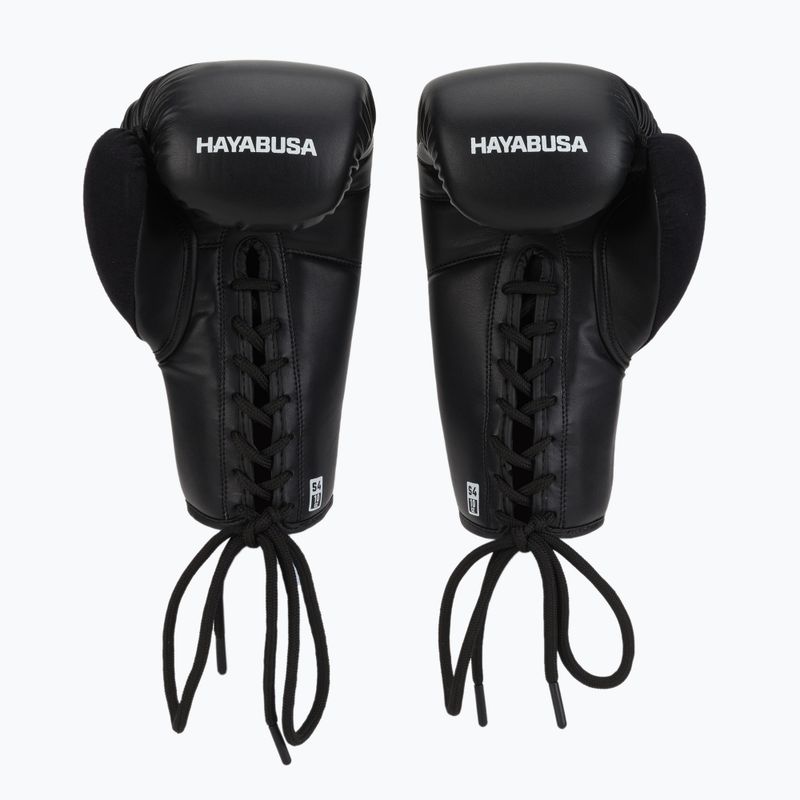 Hayabusa S4 Lace Up γάντια πυγμαχίας λευκά S4LACBG-BK 2