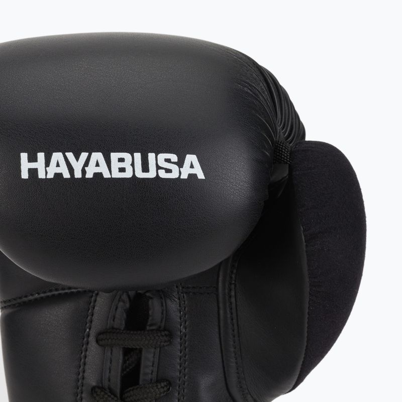 Hayabusa S4 Lace Up γάντια πυγμαχίας λευκά S4LACBG-BK 5