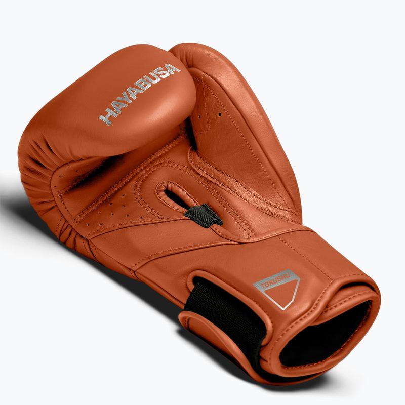 Γάντια του μποξ Hayabusa T3 Kanpeki clay orange 3